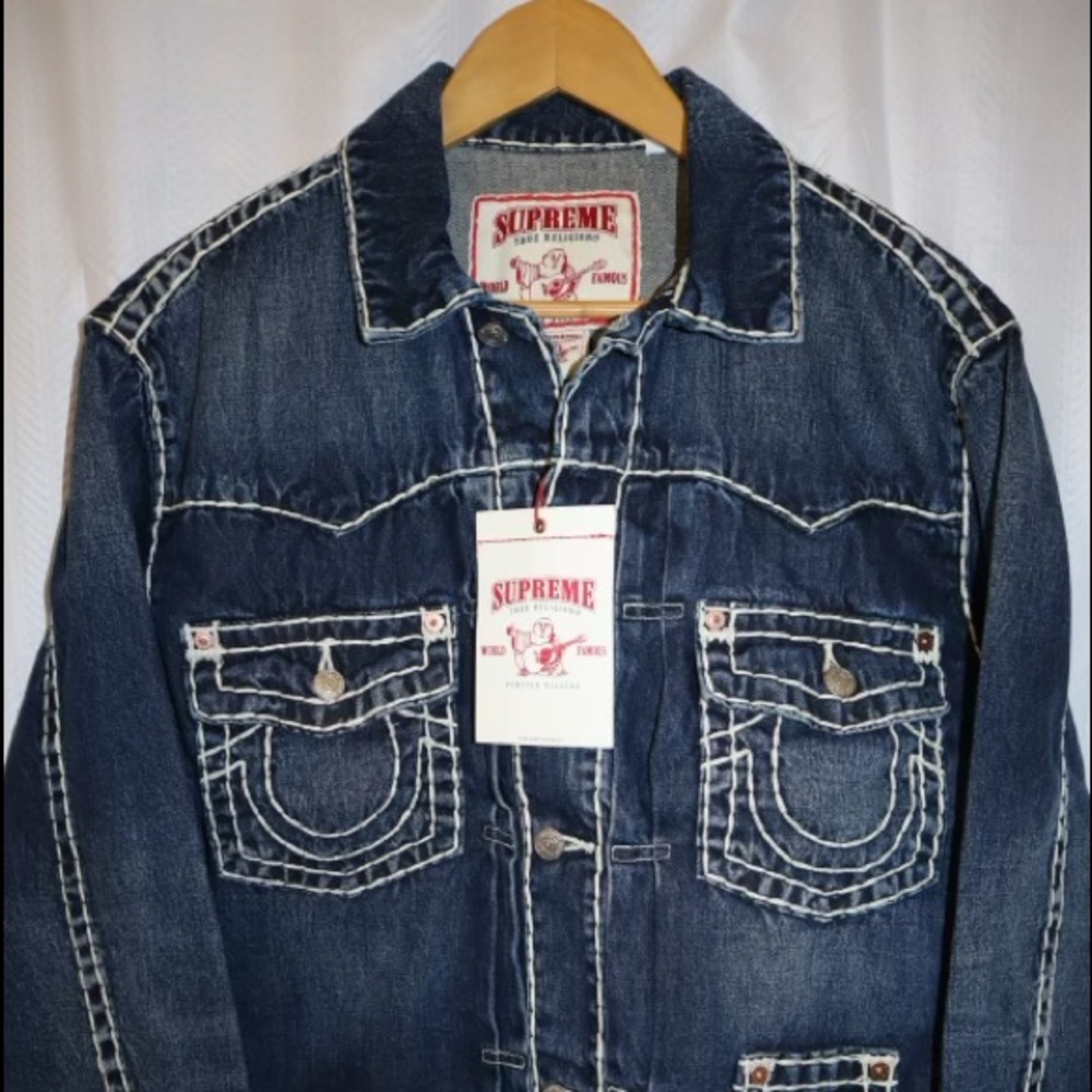 Supreme Men’s Trucker True Religion jacket